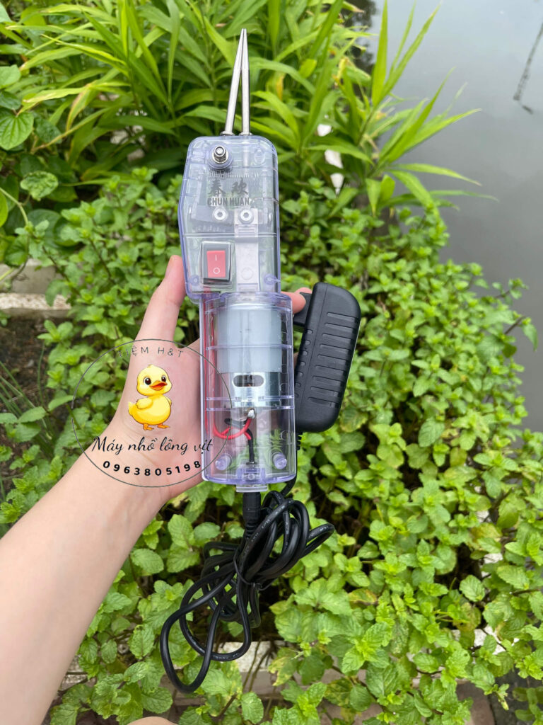 Máy nhổ lông vịt trong suốt chạy bằng điện