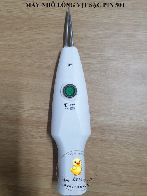 Máy nhổ lông vịt A500 sạc pin có công suất 190W mũi kẹp bo nhám