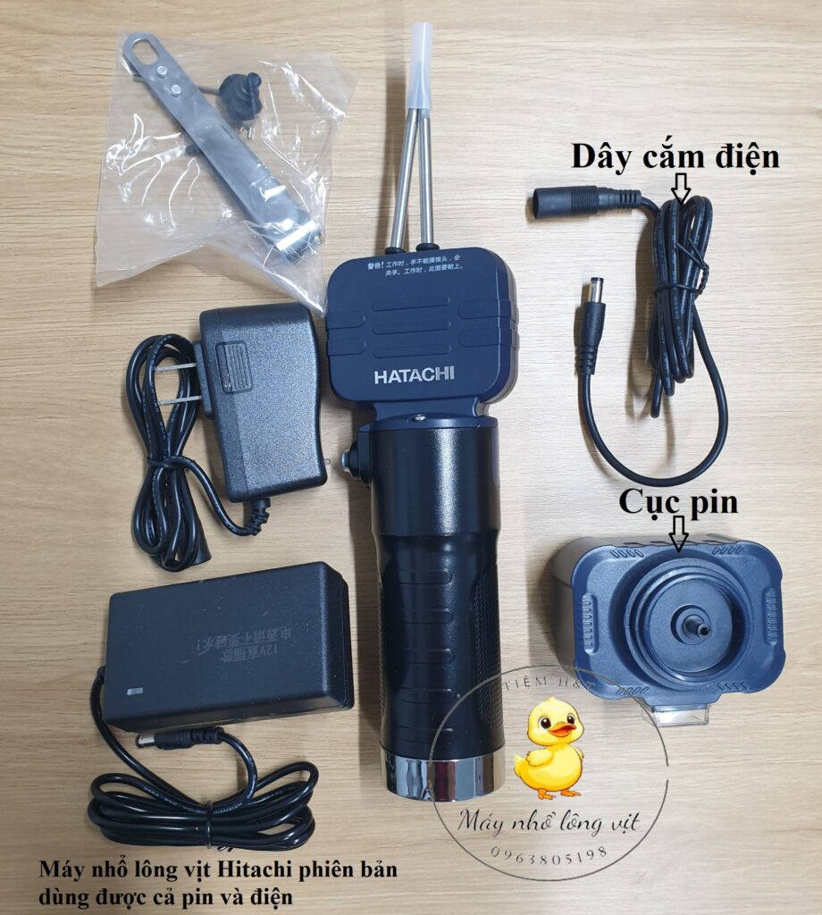 Máy nhổ lông vịt Hitachi cầm tay nhập khẩu Nhật Bản đa năng công suất 180W
