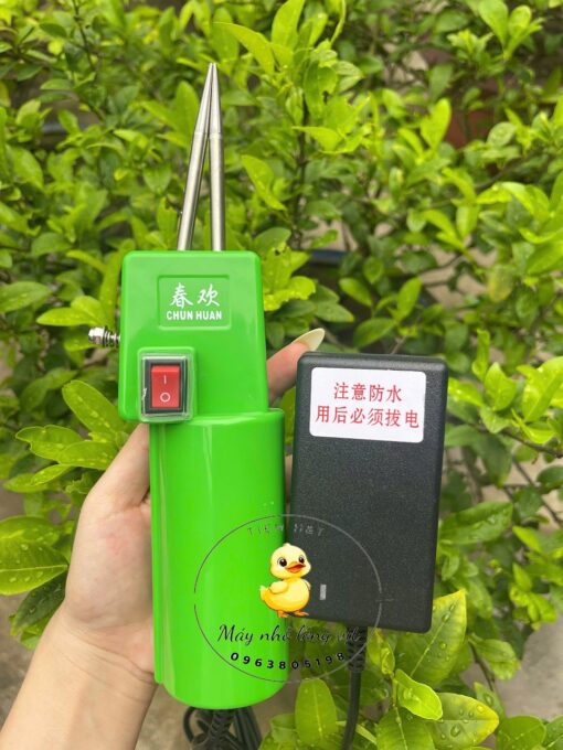 Máy nhổ lông vịt Trung Quốc dùng điện màu xanh chống nước tuyệt đối