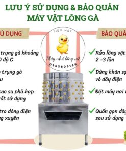 lưu ý khi sử dụng bảo quản máy vặt lông vịt