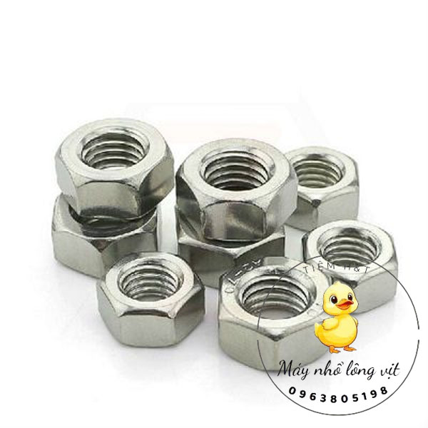 Đai ốc m4 inox cho máy nhổ lông măng vịt chịu lực tốt