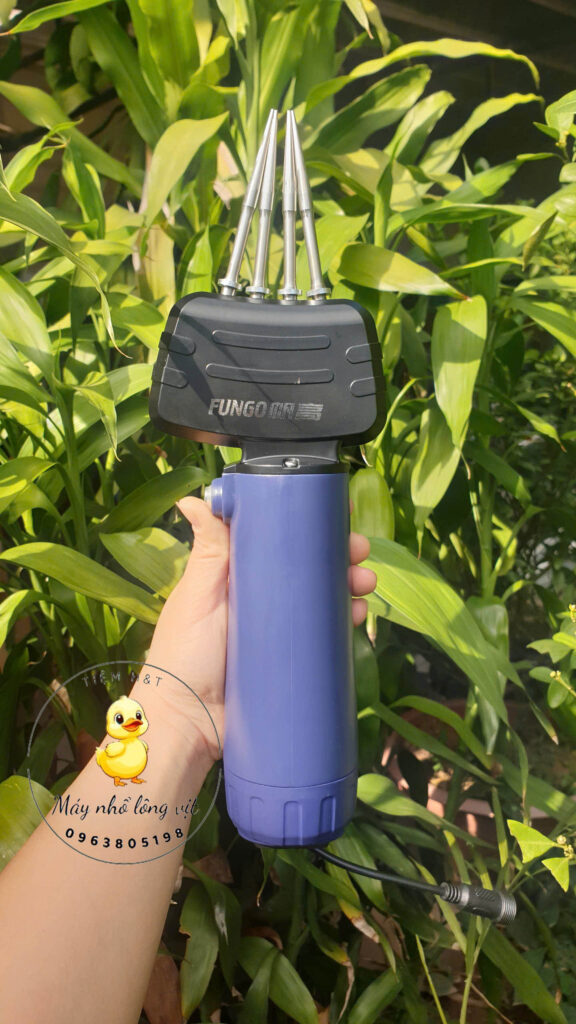 máy nhổ lông vịt fungo cầm tay 4 đầu kẹp