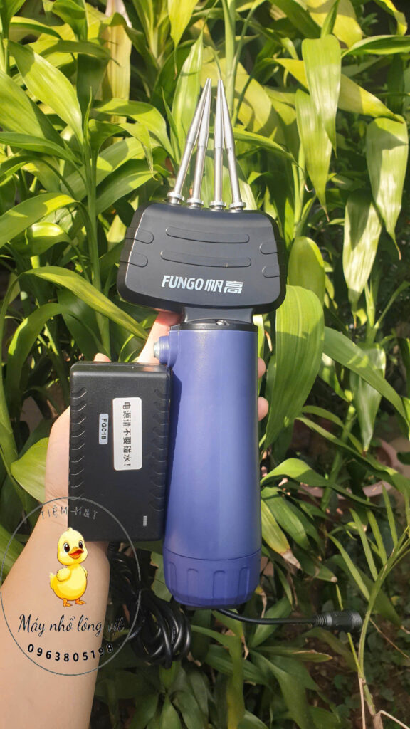máy nhổ lông vịt fungo cầm tay 4 đầu kẹp chạy điện mẫu mới