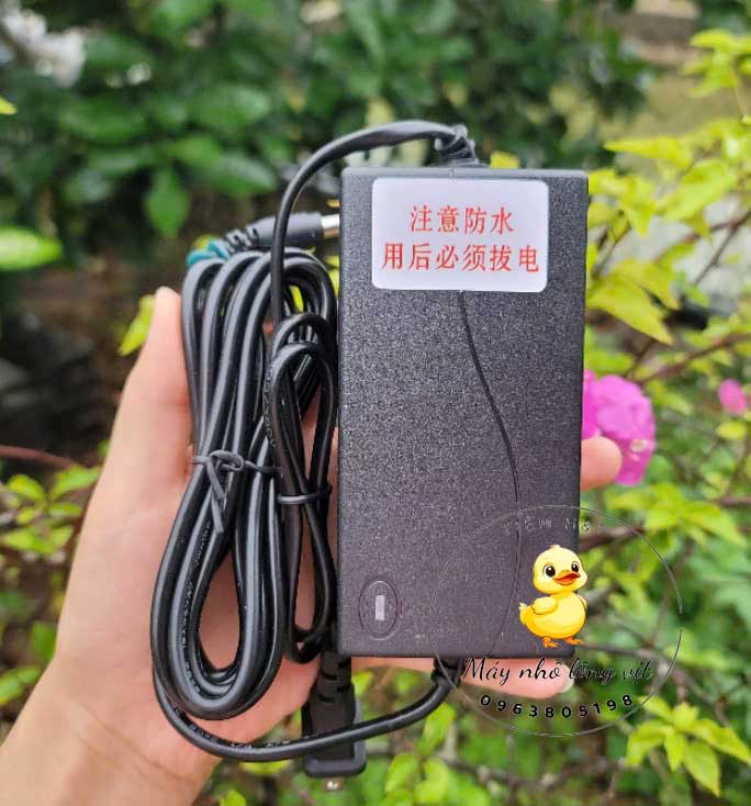 Nguồn 16v cho máy nhổ lông vịt màu cam, trong suốt dùng chung