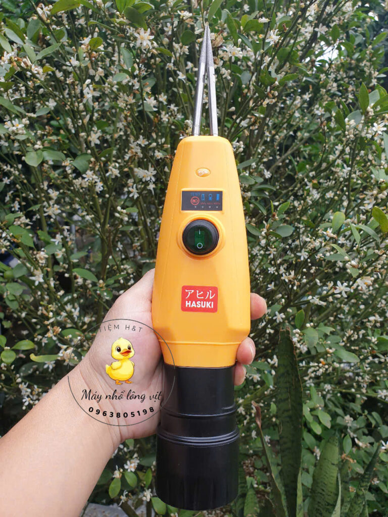 Ảnh thực tế máy nhổ lông vịt cầm tay A500 Pro