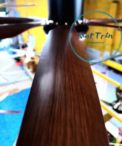 Ảnh thực tế quạt trần 6 cánh nhựa màu nâu