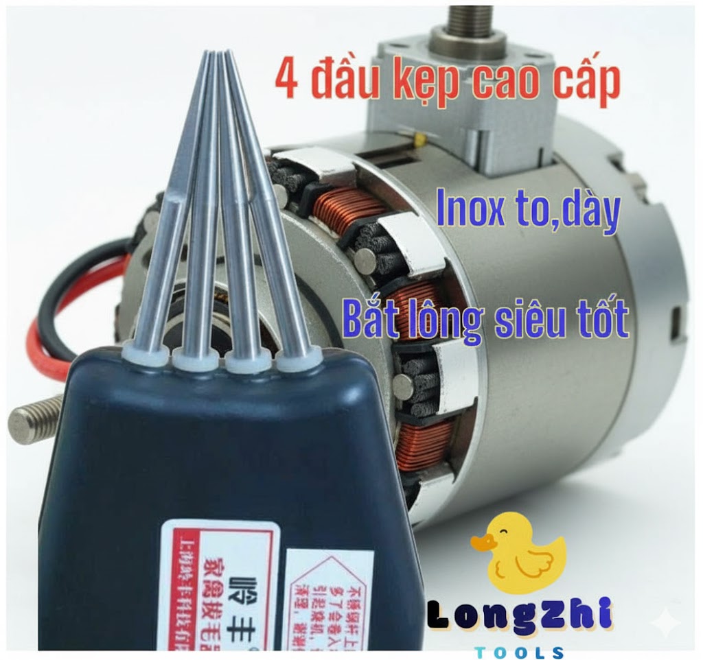 Máy nhổ lông vịt ZhiLong 4 đầu kẹp (2)